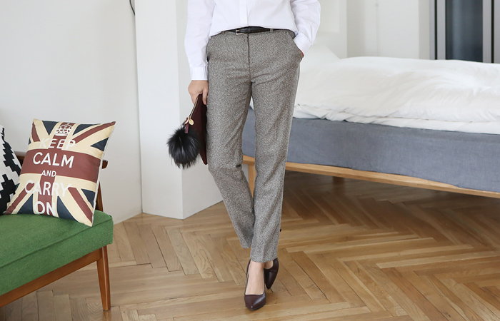 Club Classic Check Wool Trousers