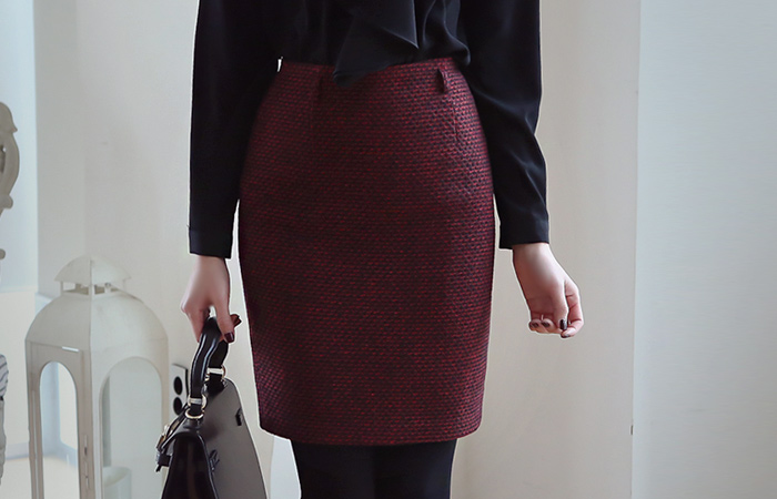 Bokasi Tweed Hline Skirt