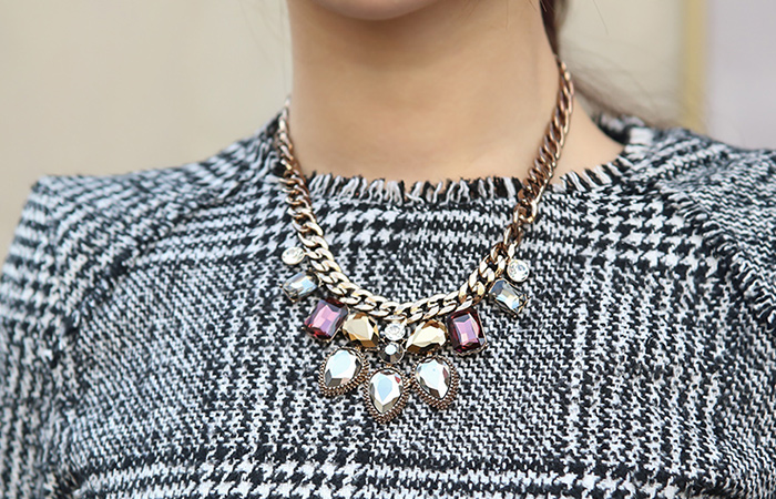Cubic Mix Color Necklace