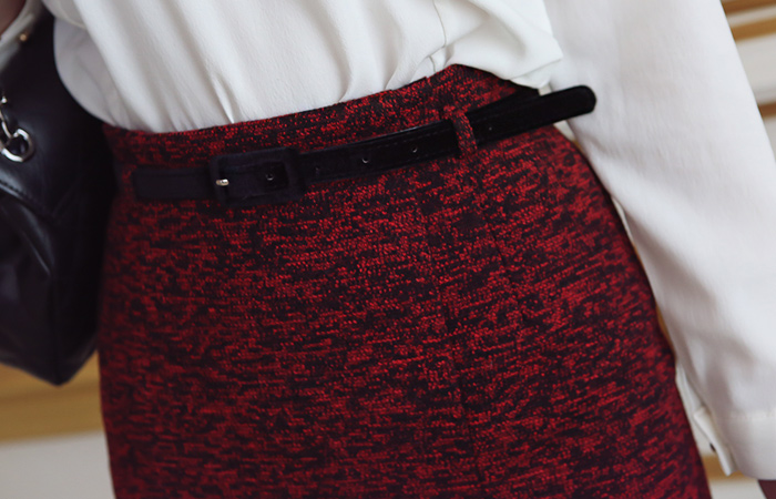 Bokasi spun wool teuim Skirt