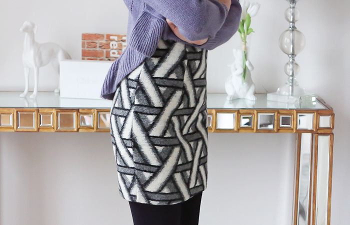 Net Wool High 5 parts Skirt