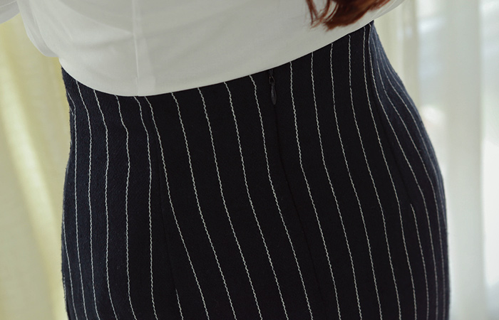 Classic Pinstripe Skirt