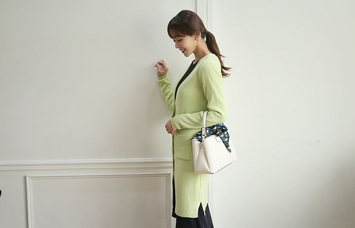 Spring Color Long cardigan