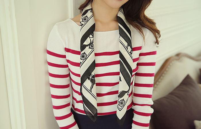 antique color combination Long Scarf