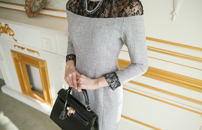 See-through Shoulder Race One Piece