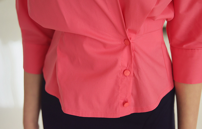 Wrap Blouse Cotton span volumes