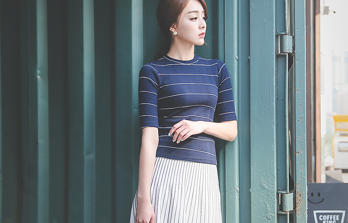 Jjonjjon Stripe corduroy tee