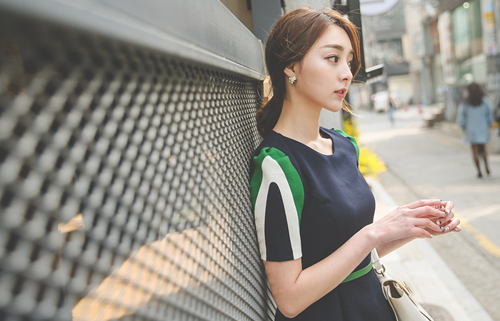 Luxury rhythmic color combination One Piece