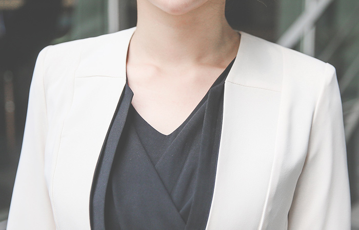 color combination No collar Short Jacket