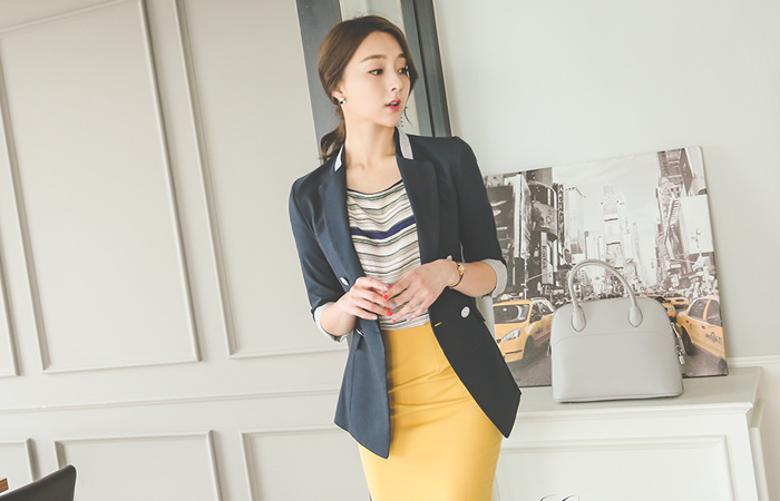 Mix double jacket collar Slim