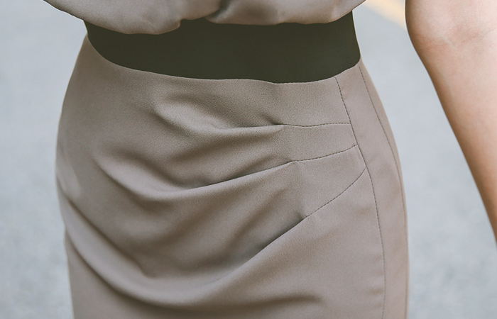 Drape Elegance Chiffon One Piece