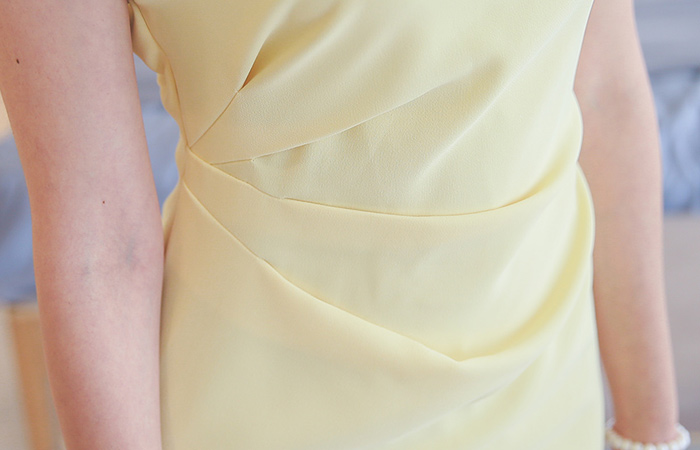 Feminine Side Shirring Dress (Sold-Out)