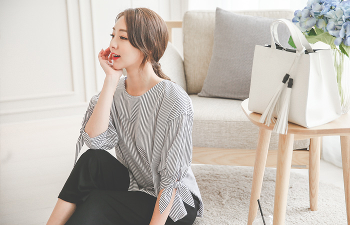 Retail Ribbon Stripe Blouse