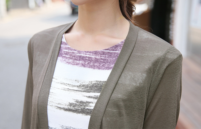 Long cardigan ice slab