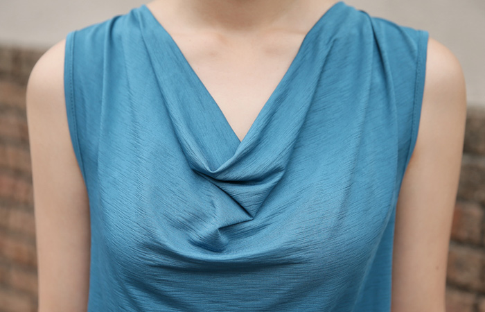 Ice cowl neck blouse top