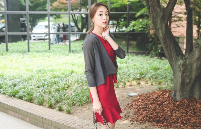 feminine Shawl Cardigan Open