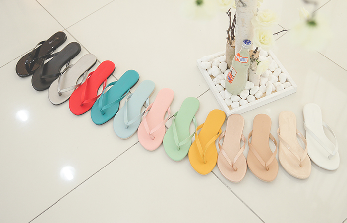 Summer colorful flip flops