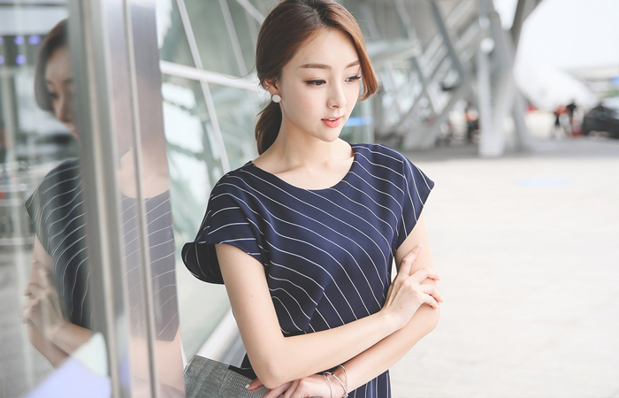 Elegance Stripe One Piece