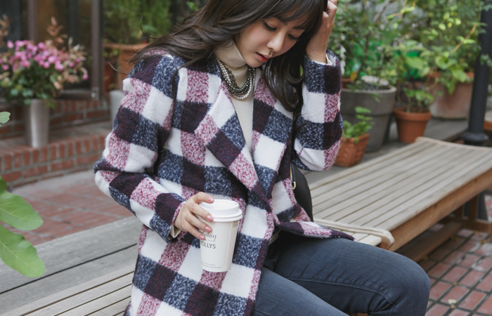 Boxy Jacket big check