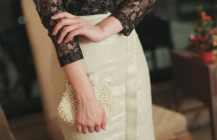 Gold incision line Skirt