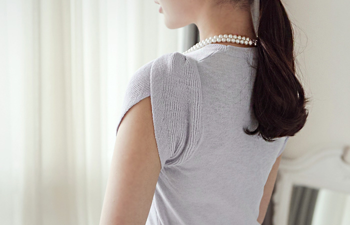 simple tulips Cap Sleeve Knit