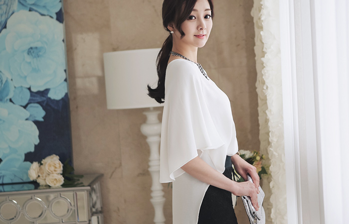 Elegance cape sleeves Blouse