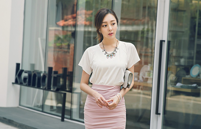 Silky pearl Marion Long tee