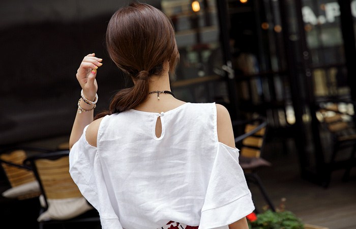 Summer Shoulder Blouse teuim