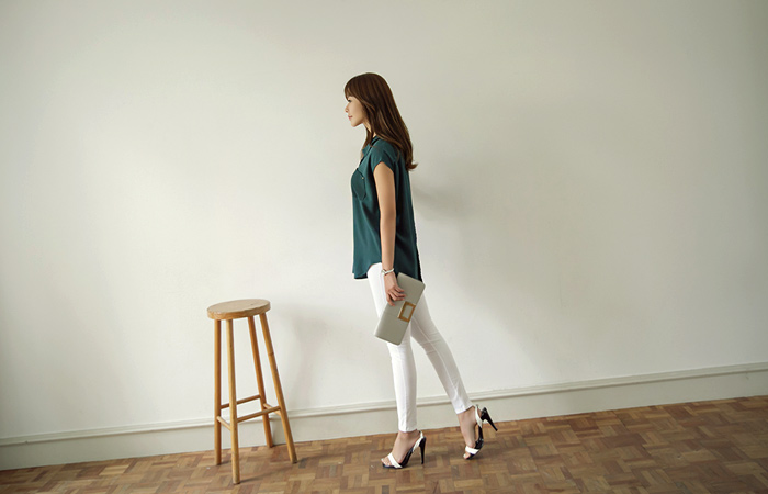 Summer Banding Skinny Pants