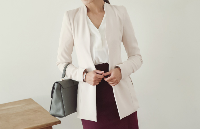 Wavy line Harp Jacket