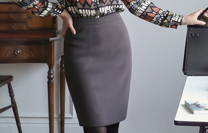 Basic napping Span Skirt