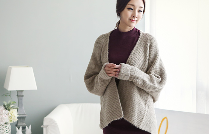 Stingray Shawl Knit Coat