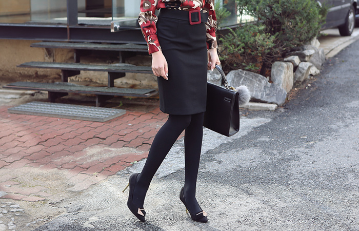 Span Hline Skirt color belt