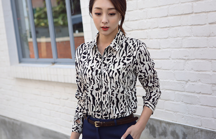 Soft Zebra Patterns Blouse