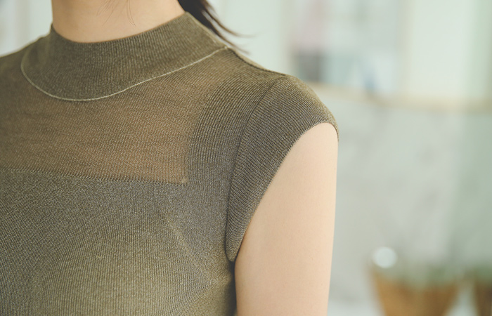 Paula van See-through look Gradation Knit