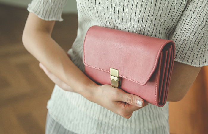 Gold buckle square Mini Bag