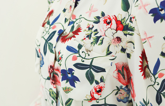 China Floral Blouse