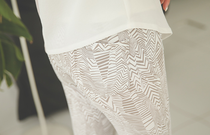 Ice art Banding Skinny Pants