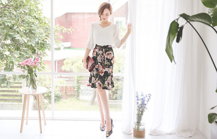 Floral Skirt Mermaid