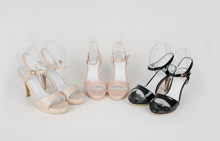 Enamel Platform shoes Strap Sandals Hill