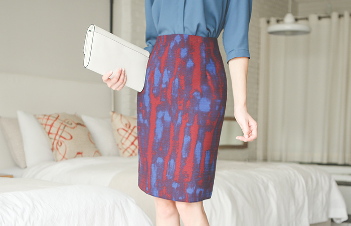 Artists brush strokes jyakadeu Skirt