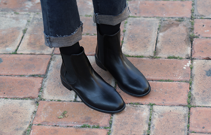 [Models wear28 car] Basic Banding Chelsea Boots