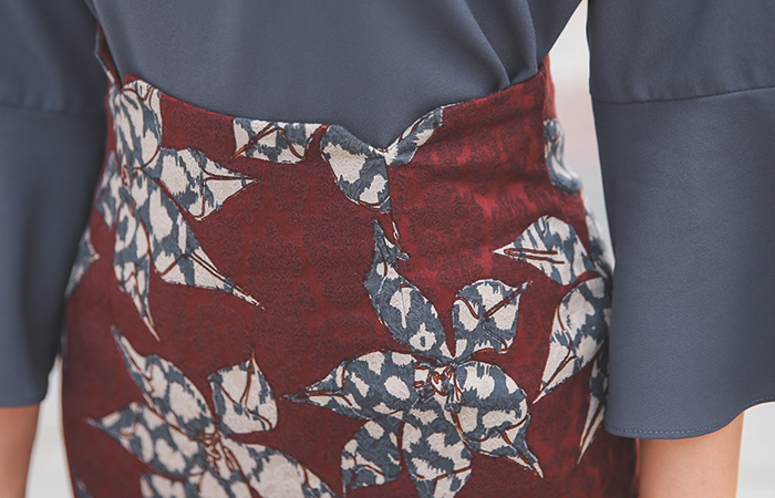 Jasmine Jacquard Cotton span Skirt