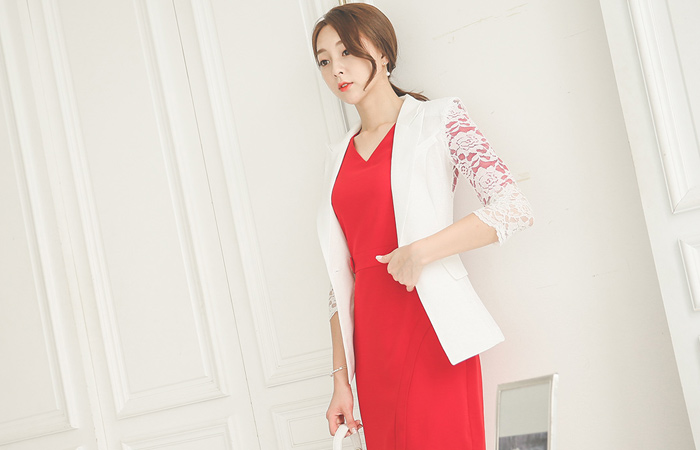 See-through look Race Slim Fit Jacket