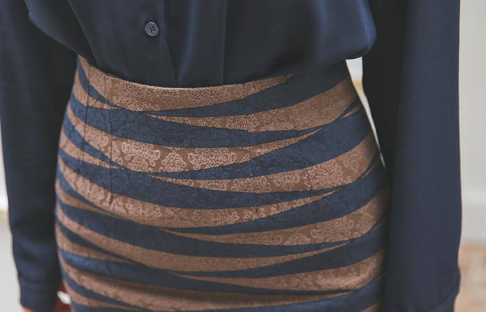 Scandinavian Jacquard Cotton span Skirt