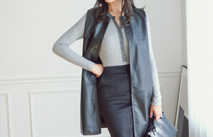 Leather Vest stitch incision