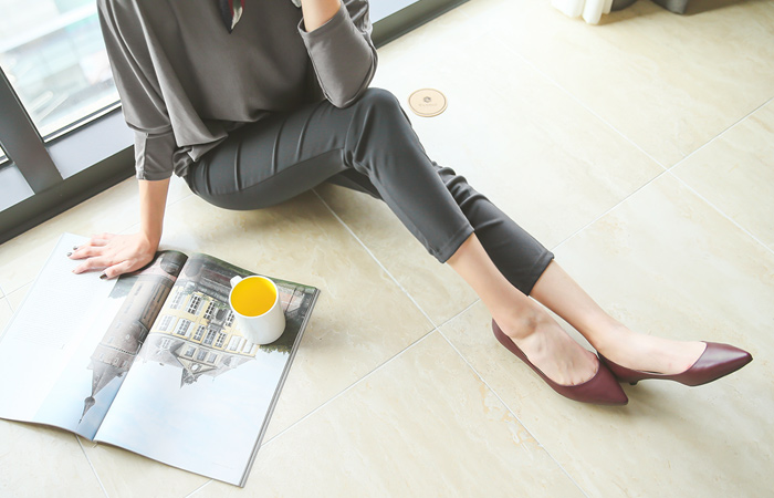 Ⅱ coating Span Leggings Pants