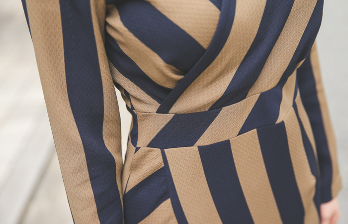 Valentina Marion stripe Dress