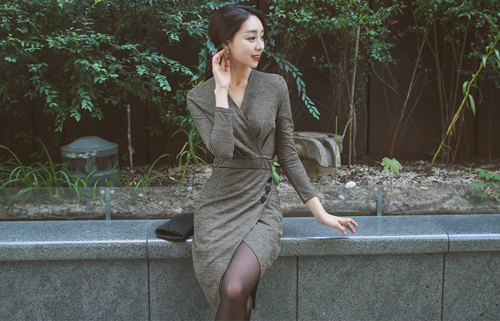 Selena Glam Tweed Dress