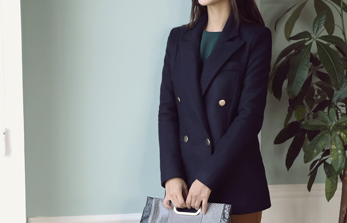 Gold Button Wool half-court